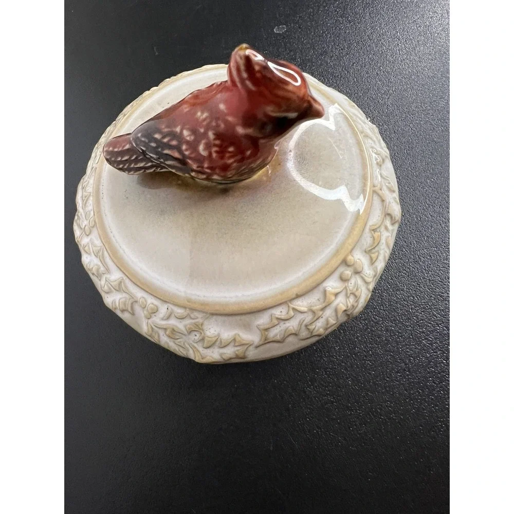 Vintage Cardinal Ceramic Teapot Bird Themed‎
